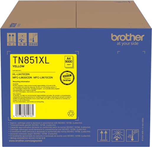 Brother TN851XLY Yellow High Capacity Toner