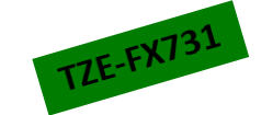 Tape Black on Green TZEFX731